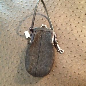 Coach kiss lock purse