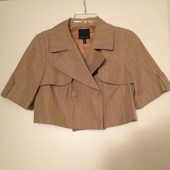 The Limited Brown Short Blazer