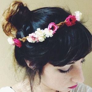 Flower Crown, Braided Suede