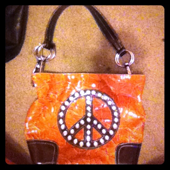 REDUCED!!!!  peace sign handbag