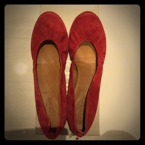 J.Crew Cece Suede Ballet Flats