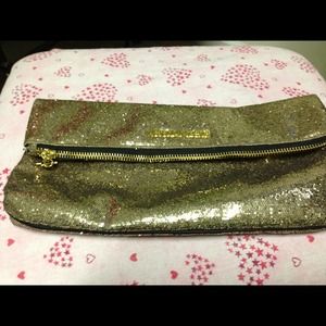 VS gold glitter clutch