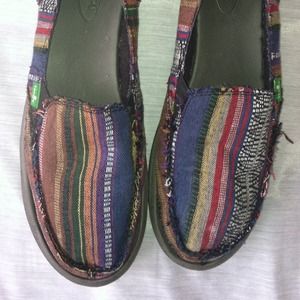 Sanuk slip on shoes