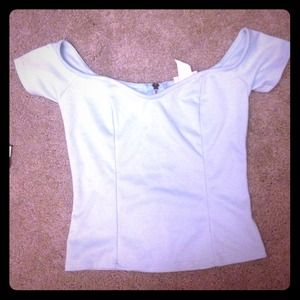 Off the shoulder crop top