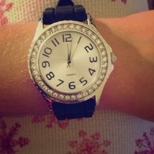 ❌Traded❌ Black silicone watch