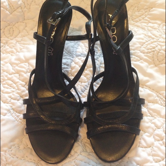 Aldo black with silver heels - Picture 2 of 2