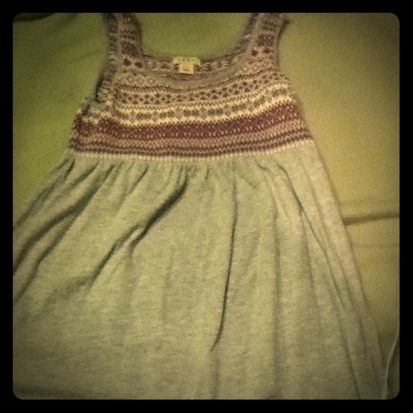 Tribal look sweater tank