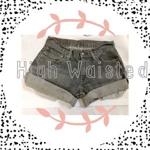 Custom high waisted jean shorts