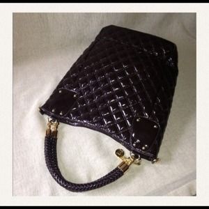 SALE! Big Buddha tote purse brown quilted