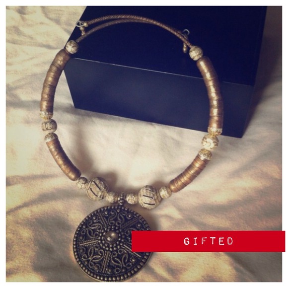BUNDLED...Gold tone wrap choker...from Egypt
