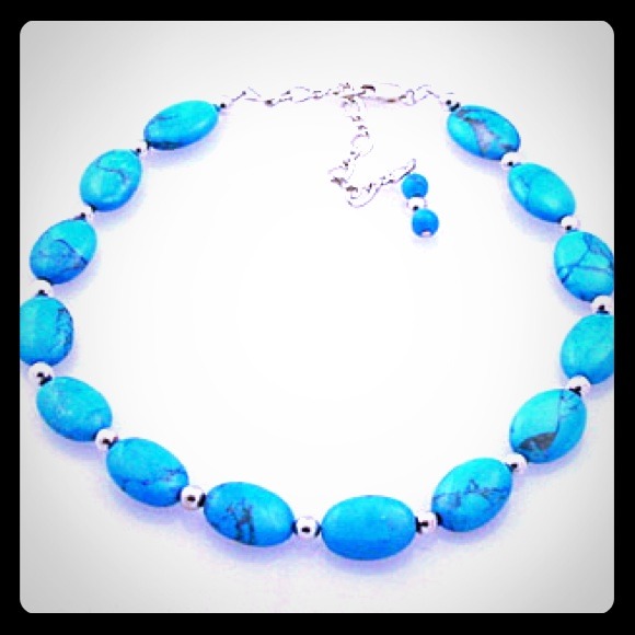 Turquoise and Sterling Necklace