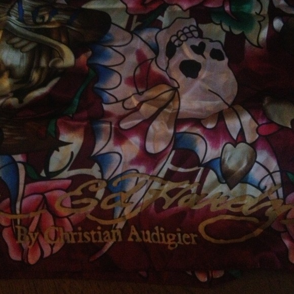 Ed hardy silk scarf