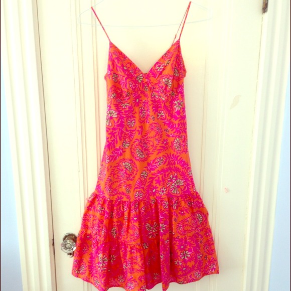 GAP Dresses Nwot Orange And Pink Sun Dress Poshmark