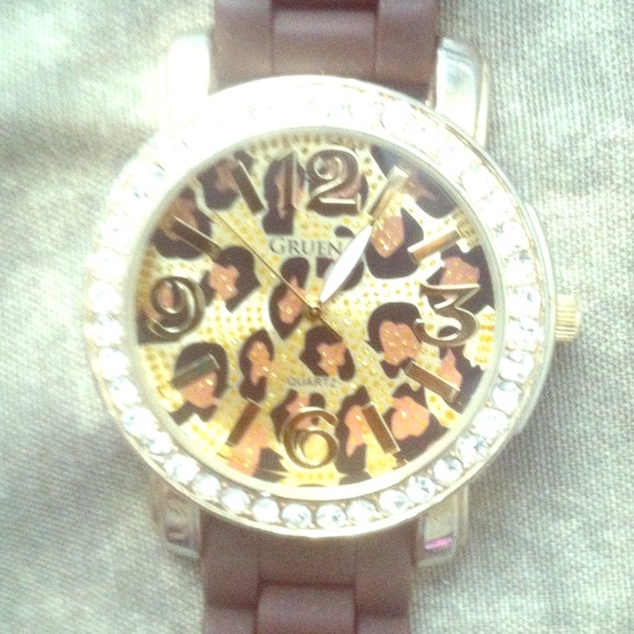 Leopard print ladies watch