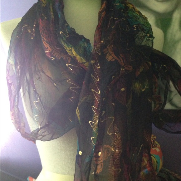 Reduced 💋❤Music note scarf