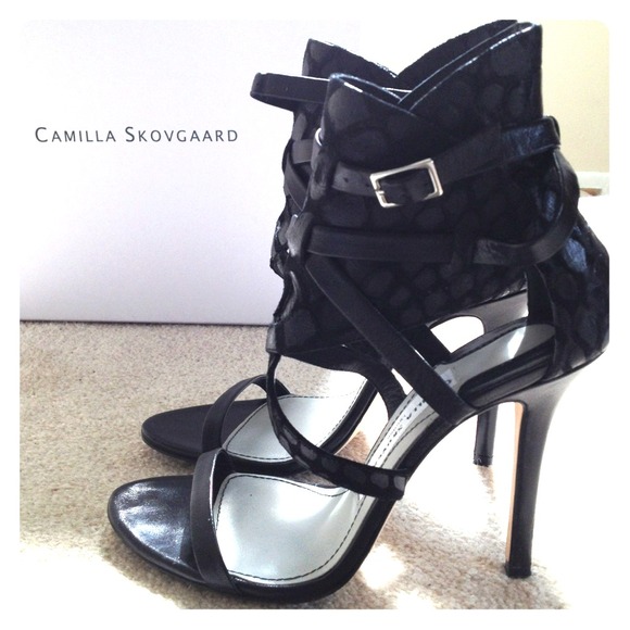 💥💥RESERVED Camilla Skovgaard black faux snakeski