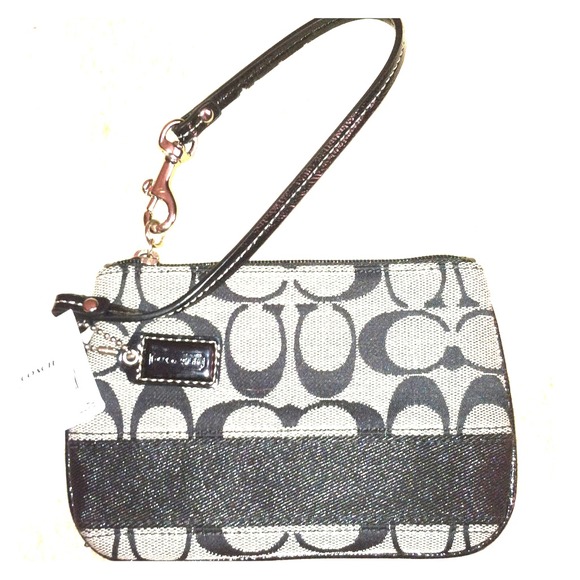 COACH WRISTLET black/white (new with tags)
