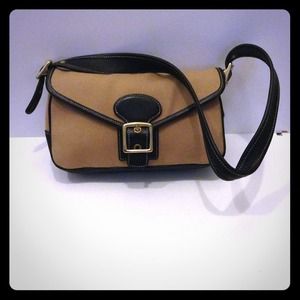 COACH CANVAS LEGACY DEMI FLAP SHOULDER BAG PURSE