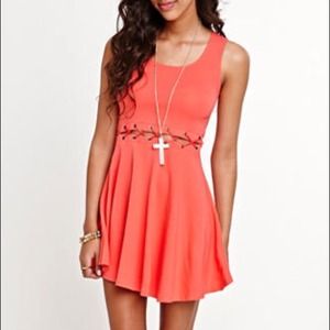 Kirra orange dress from Pacsun