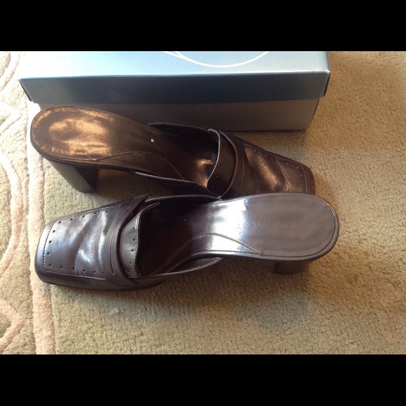 Reduced Nine West Brown Mules-SOLD