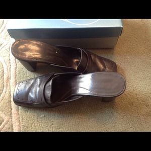 Reduced Nine West Brown Mules-SOLD