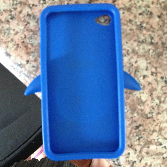 Penguin electric blue rubber phone case - Picture 2 of 2