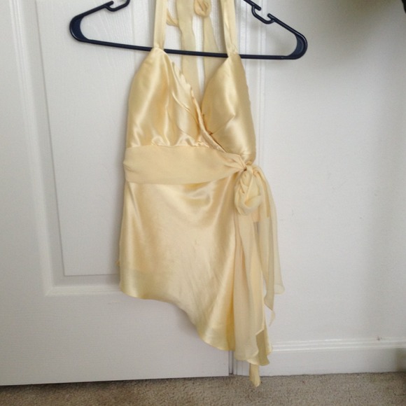 Yellow halter