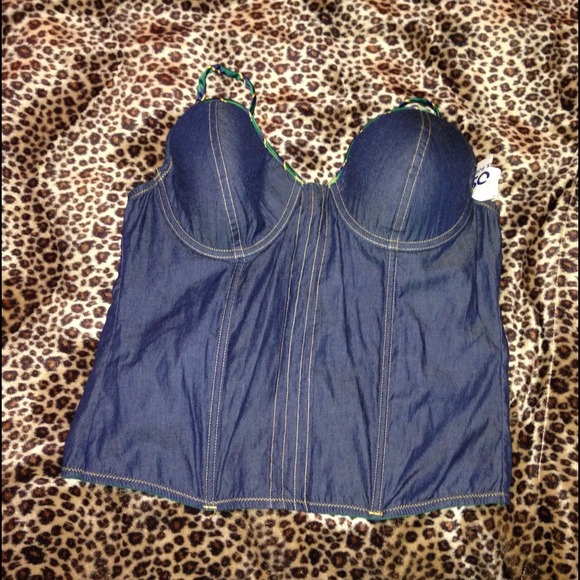 Denim Corset
