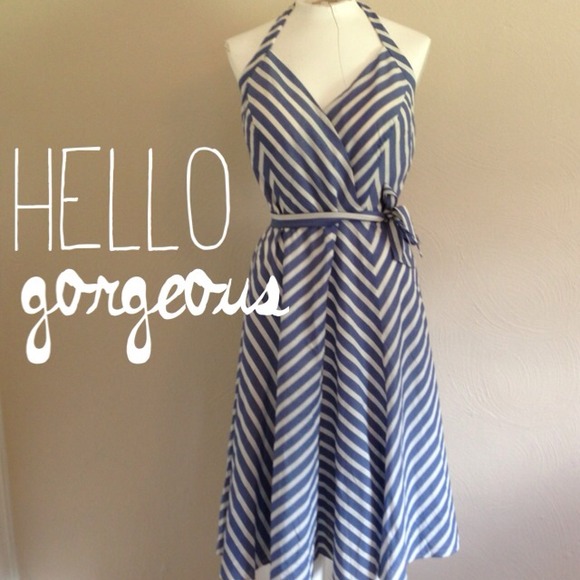 Madison Leigh Dresses & Skirts - 🚫SOLD🚫Chevron patterned halter dress
