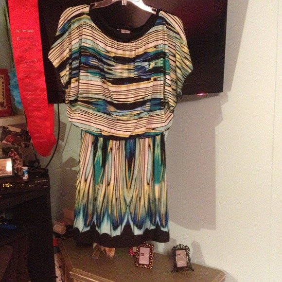 Colorful Silky Dress
