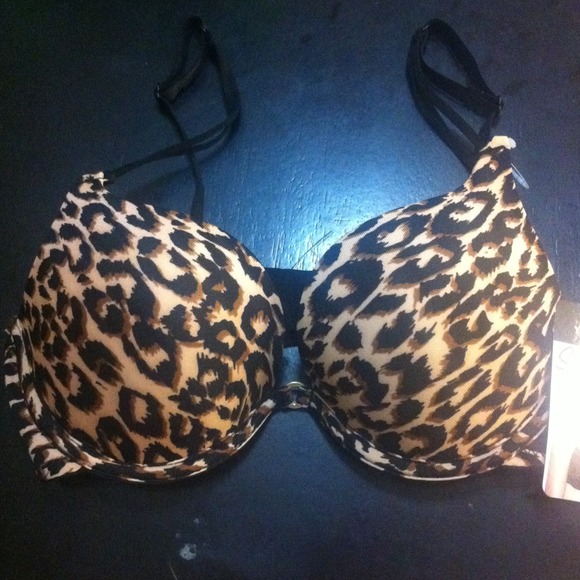 Padded Leopard Bra