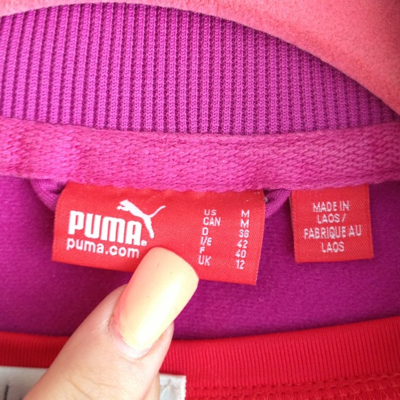 Very rate cute slanted zipper Puma jacket - Picture 4 of 4