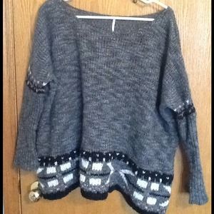 Free people oversized sweater, idgaf