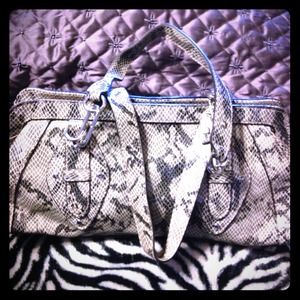 Worthington python print purse