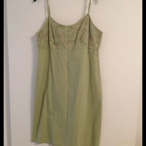 Green short sundress