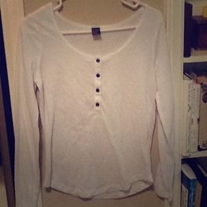 White Long sleeve Nollie shirt from PacSun
