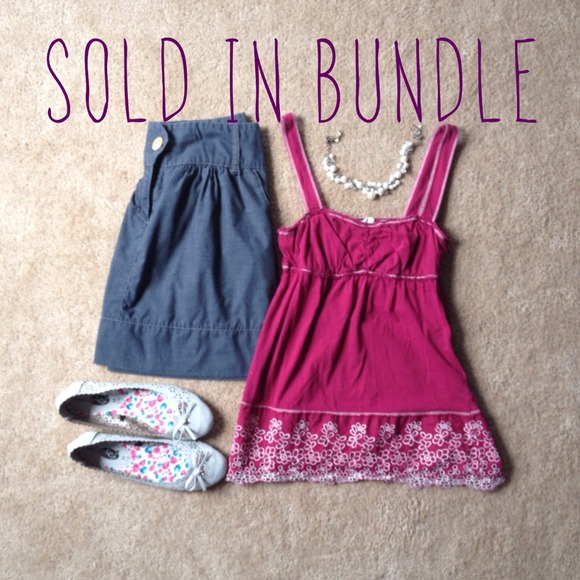 SOLD Super cute embroidered pink babydoll top