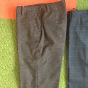 Brown wool speckled pants
