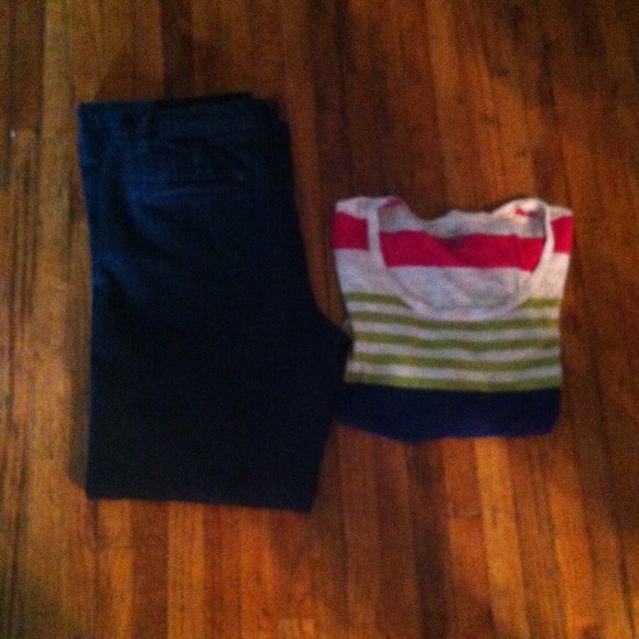 Blue jean petite pants