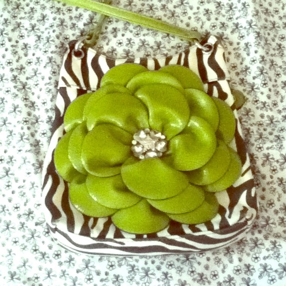 Zebra print side purse - Picture 1 of 3