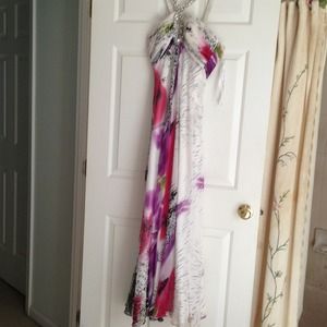 Floral Full-Length Gown