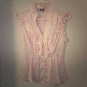 Ruffled chiffon top