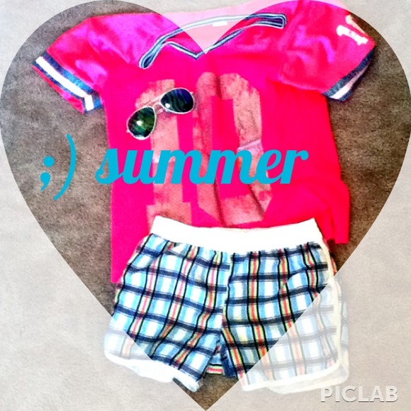 Striped board shorts!! ;)