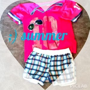 Striped board shorts!! ;)