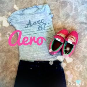 Striped Aeropostale shirt!