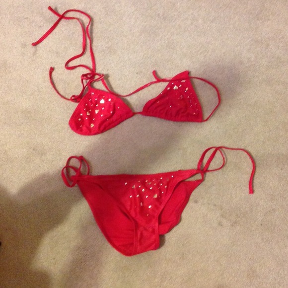 Xs red bathing suit