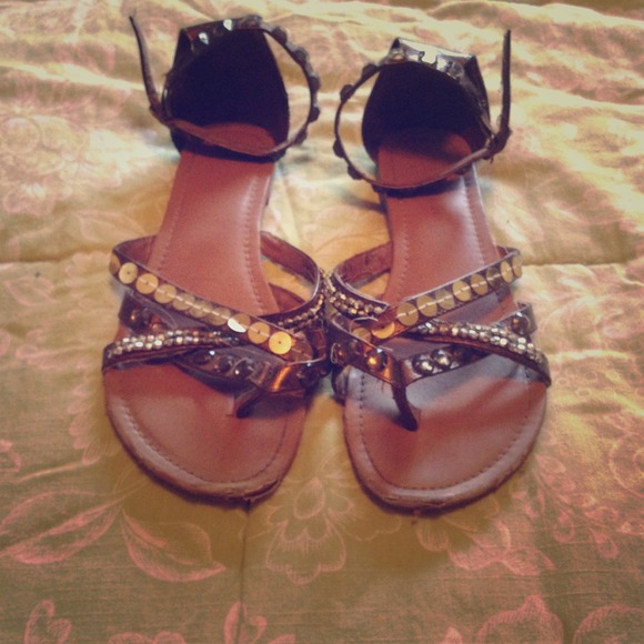 💎SOLD💎Gladiator sandals bedazzled