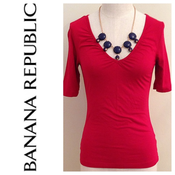 Banana Republic Rouched Knit Top - Picture 4 of 4