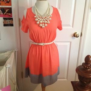 Coral summer dress