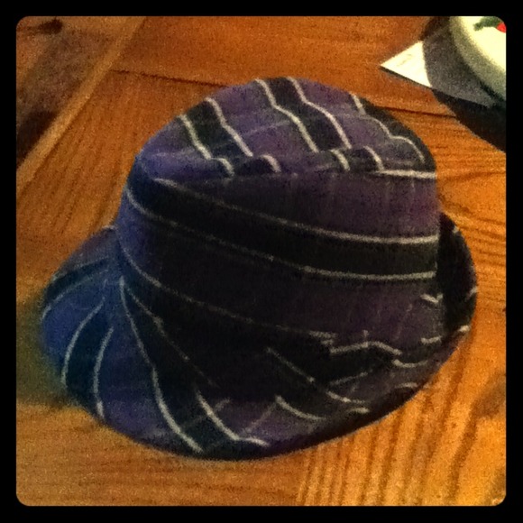 Purple and Black Fedora